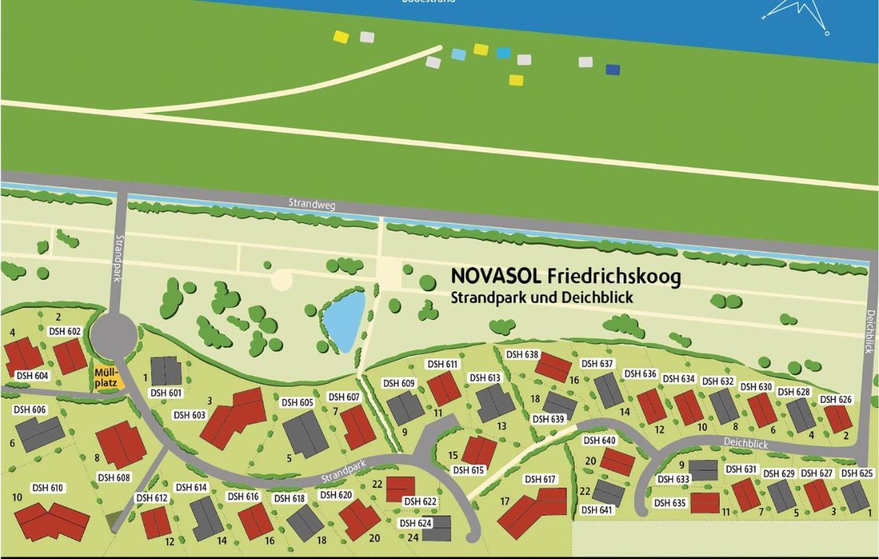 Friedrichskoog-Deichblick 14 Villa Ngoại thất bức ảnh